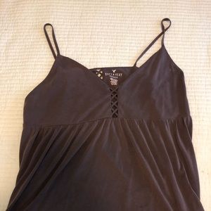 american eagle sueded grey tank